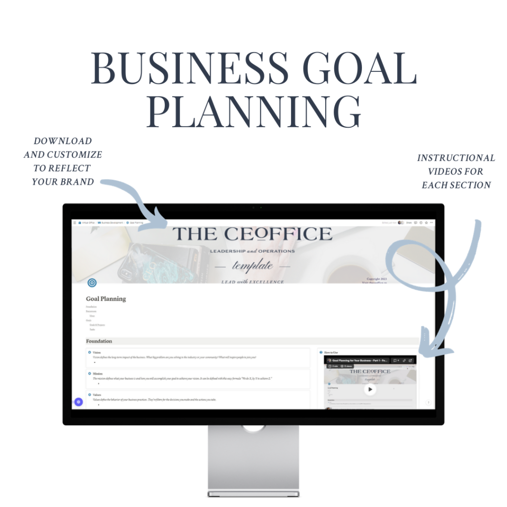 @theceoffice - Notion Template - Business Goal Planning