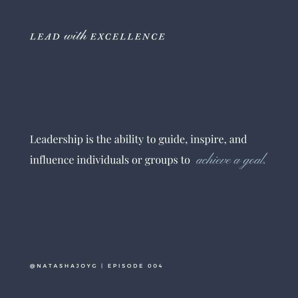 Natasha Joy Gordon - Leadership - Lead with Excellence podcast