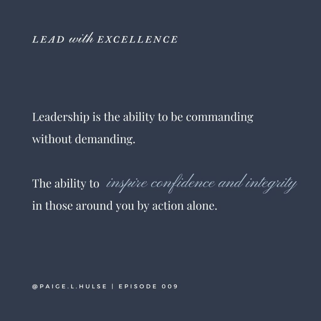 Paige Hulse - Leadership - Lead with Excellence podcast